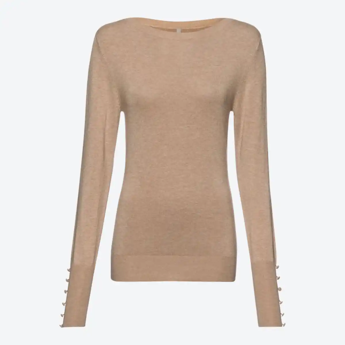 Bild 1 von Damen-Pullover mit Zierknöpfen, Brown