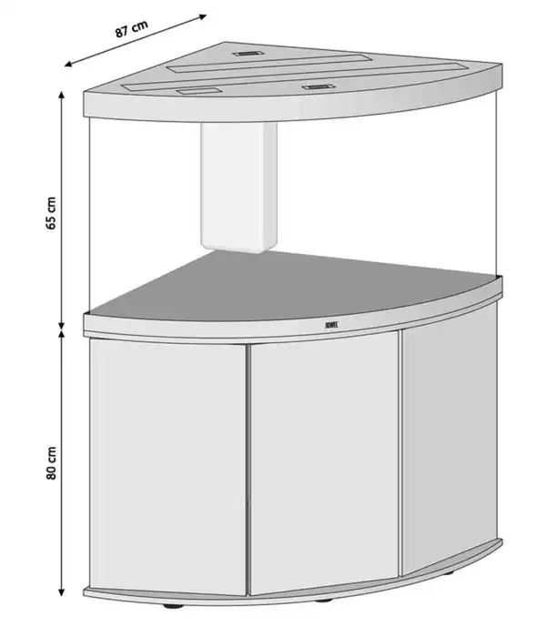 Bild 2 von JUWEL® AQUARIUM Kombination Trigon 350 LED inkl. Starter-Set, ca. B123/H145/T87 cm