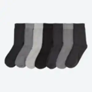 Unisex-Socken mit unterschieldichen Farbkombinationen, 7er-Pack, Gray