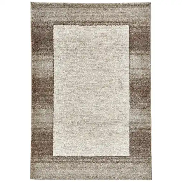 Bild 1 von Novel Webteppich Liquido Bordo, Braun, Beige, Textil, Bordüre, rechteckig, 120x170 cm, für Fußbodenheizung geeignet, in verschiedenen Größen erhältlich, Teppiche & Böden, Teppiche, Moderne Tep