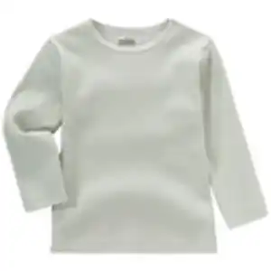 Baby Langarmshirt mit Rippstruktur SALBEI