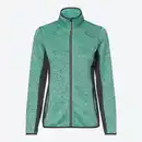 Bild 1 von Damen-Fleecejacke mit Kontrasteinsätzen, Turquoise