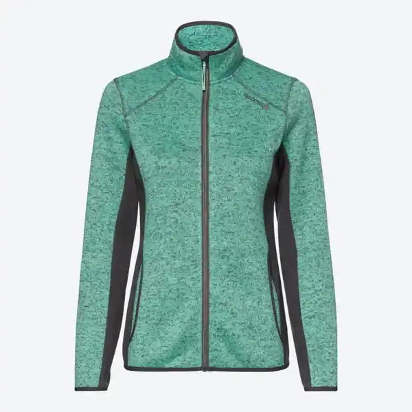 Bild 1 von Damen-Fleecejacke mit Kontrasteinsätzen, Turquoise