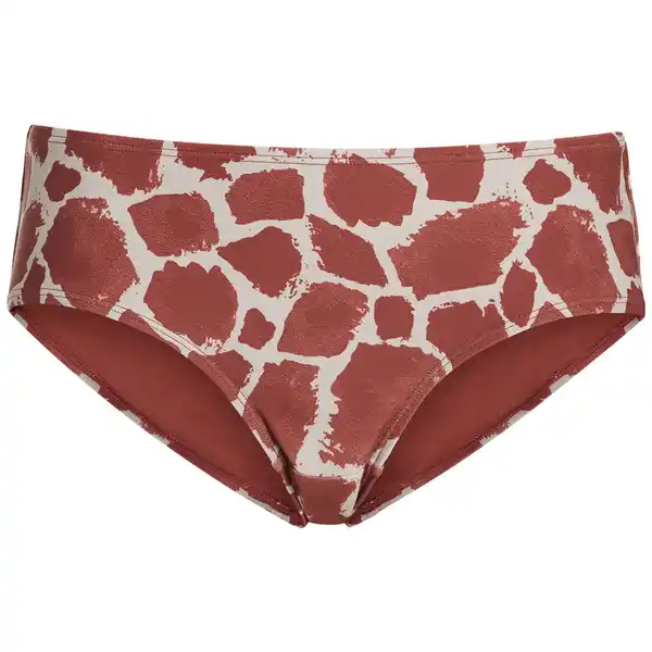 Bild 1 von Damen Bikinipanty im Animal-Look DUNKELROT / CREMEWEISS