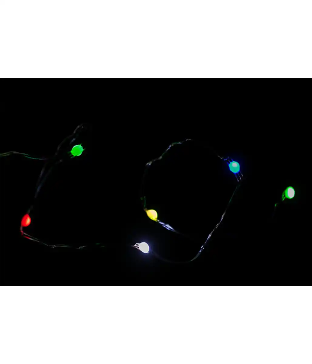 Bild 3 von Dehner LED-Lichterkette, 100 LEDs, bunt, ca. L990 cm