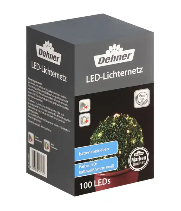 Bild 1 von Dehner LED-Lichternetz, Farbwechselfunktion, ca. B45/H45 cm