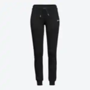 Damen-Jogginghose mit Kontrast-Streifen, Black