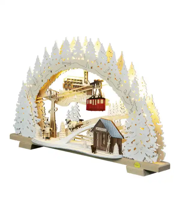 Bild 4 von HGD Schwibbogen Fichtelberg, mit LED-Beleuchtung, ca. B52/H31,5/T9,5 cm