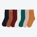 Bild 1 von Unisex-Socken mit unterschieldichen Farbkombinationen, 7er-Pack, Pink