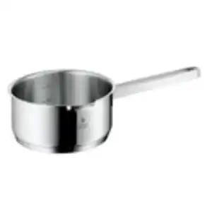 WMF Kasserolle Function 4, Edelstahl, Metall, 1,4 l, rund, Messskala, kratzfest, rostfrei, Griffe werden nicht heiß, Kochen, Töpfe, Stielkasserollen