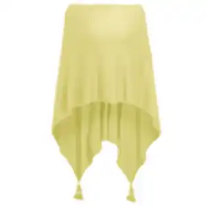 Damen Poncho mit Tasseln ZARTGRÜN