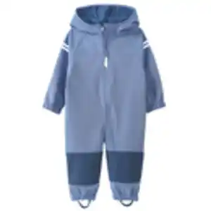 Baby Softshelloverall mit Kapuze BLAU / DUNKELBLAU