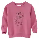 Bild 1 von Mädchen Sweatshirt mit Hunde-Print DUNKELROSA