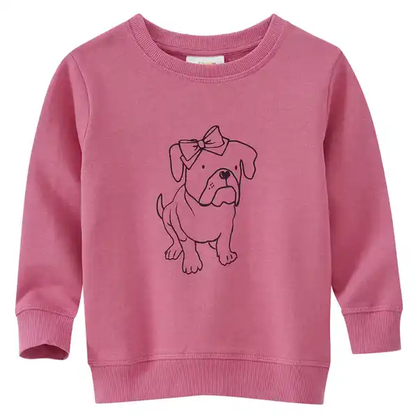 Bild 1 von Mädchen Sweatshirt mit Hunde-Print DUNKELROSA