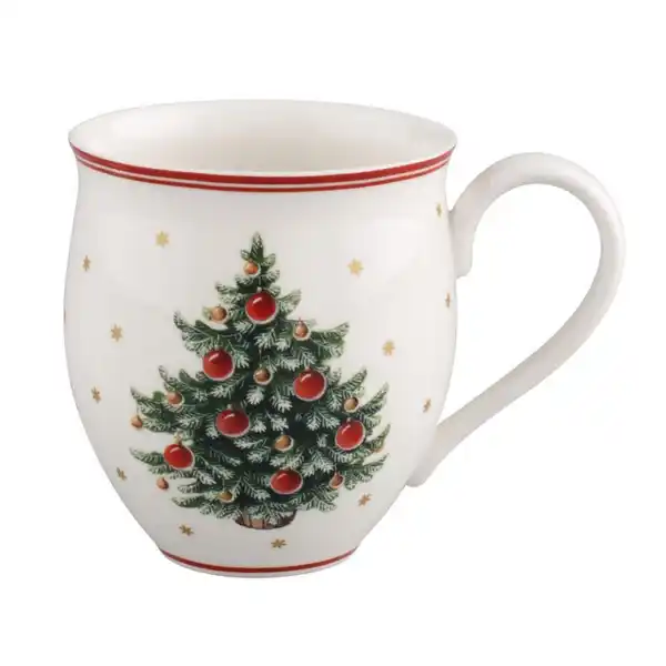 Bild 1 von Villeroy & Boch Kaffeebecher Toy´s Delight, Grün, Mehrfarbig, Rot, Weiß, Keramik, Weihnachten, 440 ml, hitzebeständig, Kaffee & Tee, Tassen, Kaffeebecher