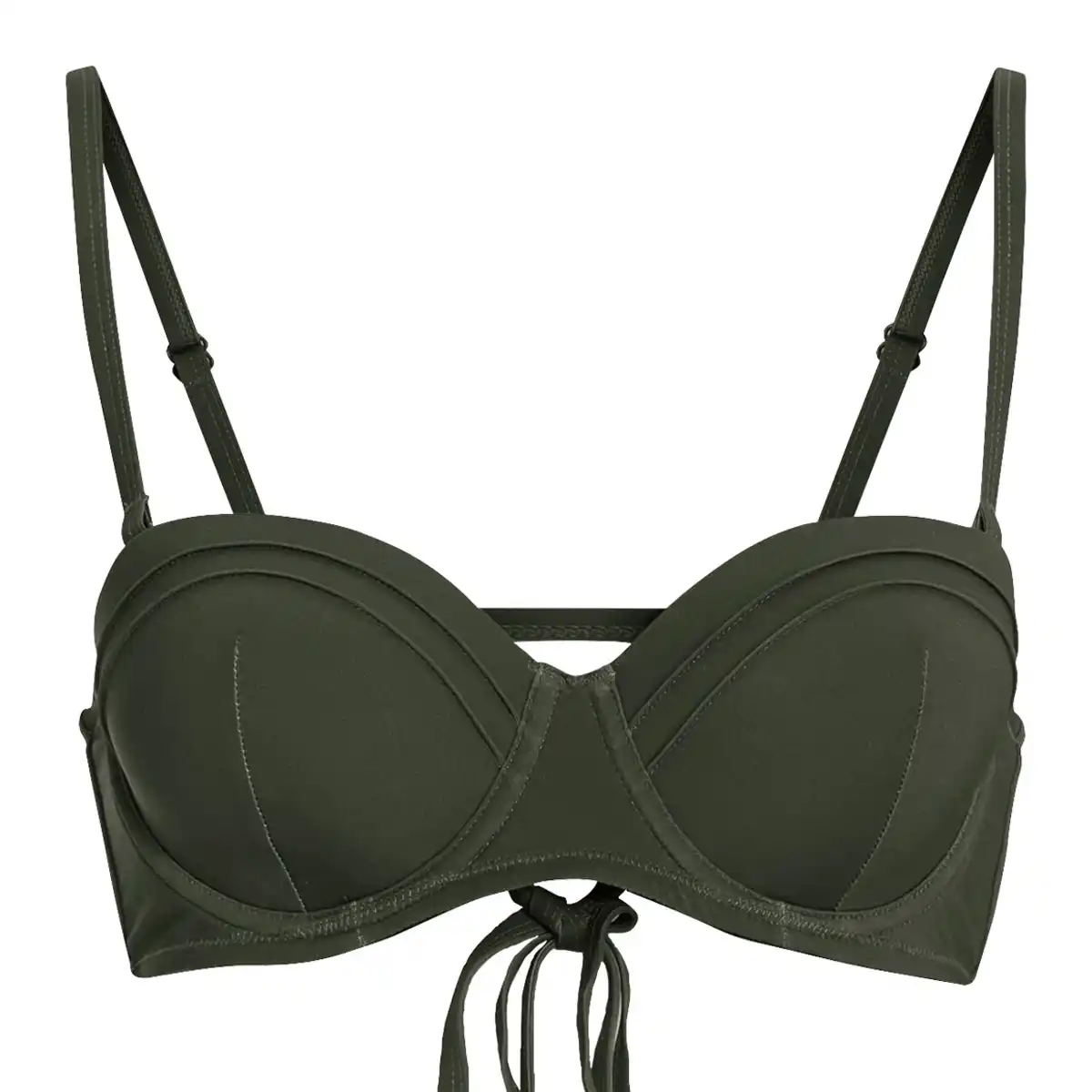 Bild 1 von Damen Bikinioberteil in Unifarben DUNKELGRAU