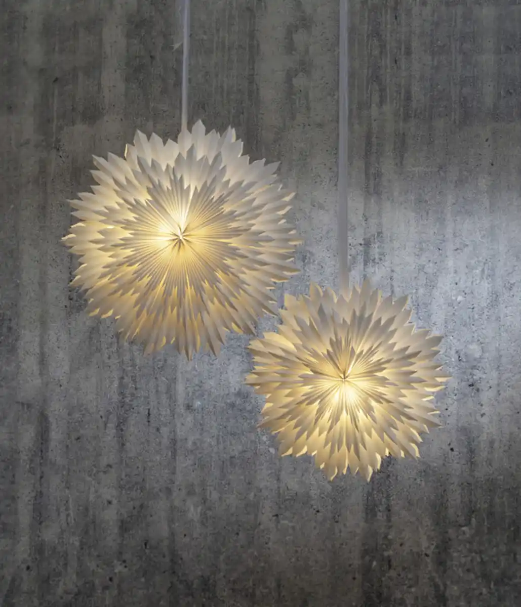 Bild 3 von Star Trading Papierstern Ice, weiß, ca. Ø70 cm