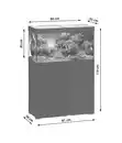 Bild 2 von EHEIM Aquarium Kombination VivalineLED 126, ca. B81/H119/T36 cm