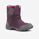 Bild 1 von Schneestiefel Kinder Gr. 24–38 Klett warm wasserdicht Winterwandern - SH100 grau Rosa|violett