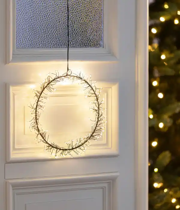 Bild 4 von Dehner LED-Kranz, 300 LEDs, warmweiß, ca. Ø25 cm