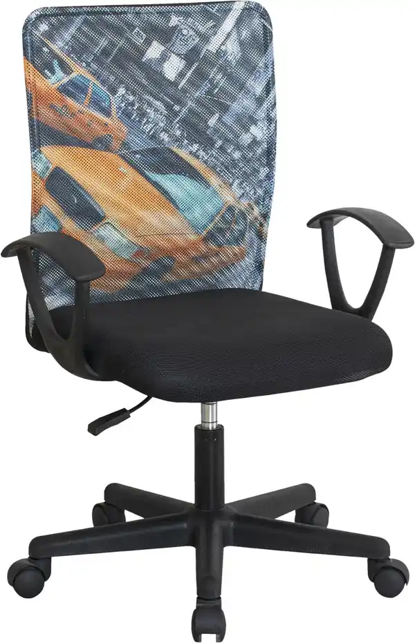 Bild 1 von Drehstuhl New York Schwarz/Multicolor, Multicolor, Schwarz
