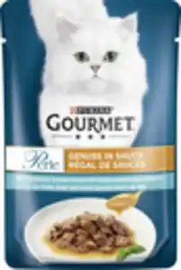 Purina Gourmet Perle Genuss in Sauce mit Thunfisch in einer Sauce mit feiner Meeresfrüchtenote