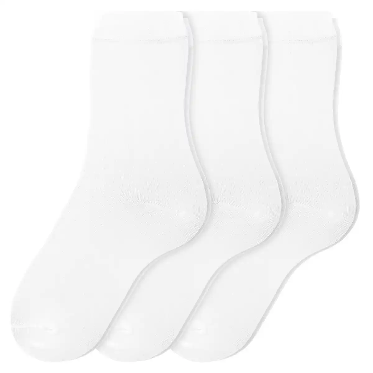 Bild 1 von 3 Paar Damen Socken mit Komfortbund WEISS
