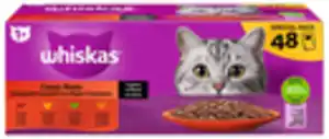 WHISKAS, SHEBA oder CESAR Katzennahrung, 24 - 50 St. = 2,5 - 4,08-kg-Packg.