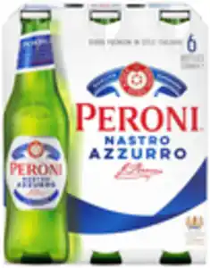 PERONI Nastro Azzurro, Packg. 6 x 0,33-l-Fl.