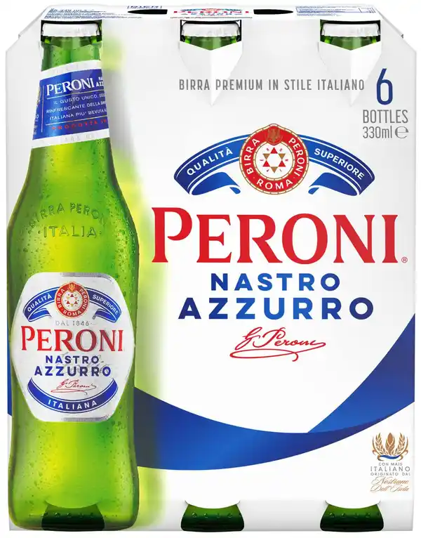 Bild 1 von PERONI Nastro Azzurro, Packg. 6 x 0,33-l-Fl.