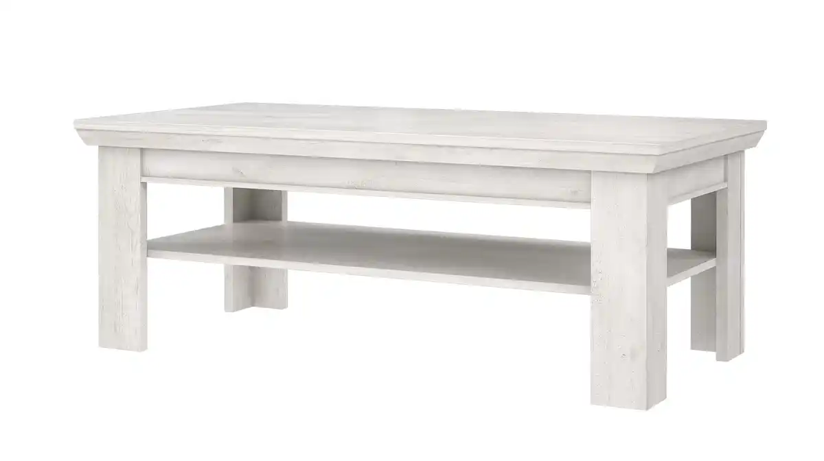 Bild 1 von Couchtisch Pinie weiß 120 x 60 cm - KASHMIR
