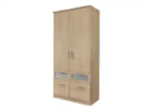 Kleiderschrank Sonoma Eiche 91 cm 2-türig - BOCHUM