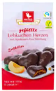 WEISS Lebkuchen-Herzen, 150-g-Beutel