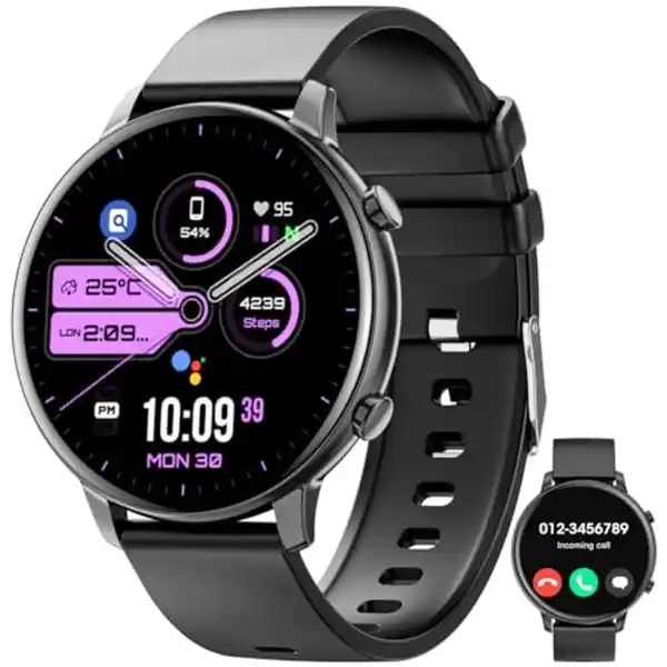 Bild 1 von Hwagol Smartwatch Damen Herren, 1.39" Zoll Touchscreen Smart Watch mit Bluetooth Anrufe, Uhr Damen Herren mit 140+ Sportmodi SpO2 Pulsuhr Schlafmonitor Schrittzähler, Armbanduhr für iOS Android