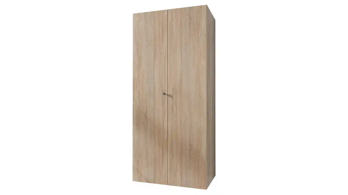Bild 1 von Kleiderschrank 80 cm Sägerau Eiche 2-türig - MULTIRAUM