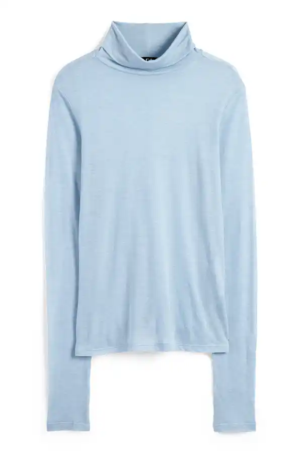 Bild 1 von C&A Basic-Rollkragenshirt, Blau, Größe: XS