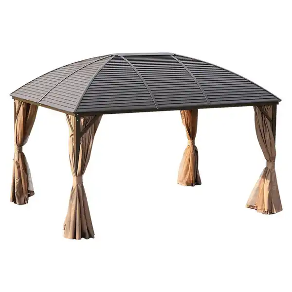 Bild 1 von Outsunny Gartenpavillon bronze Stahl B/H/L: ca. 298x280x398 cm