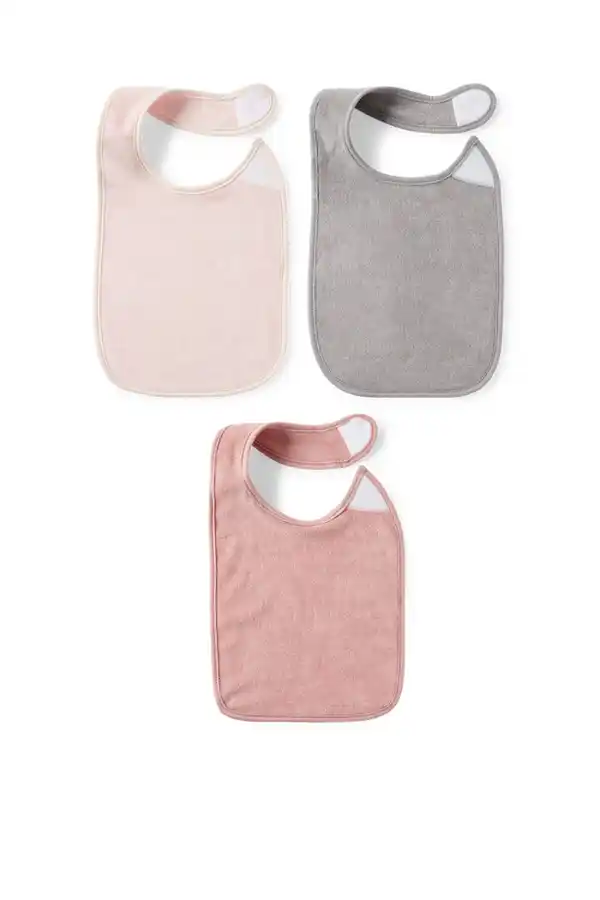 Bild 1 von C&A Multipack 3er-Baby-Frottee-Lätzchen, Rosa, Größe: 1 size