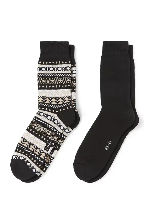 Bild 1 von C&A Multipack 2er-Thermo-Socken, Schwarz, Größe: 39-42