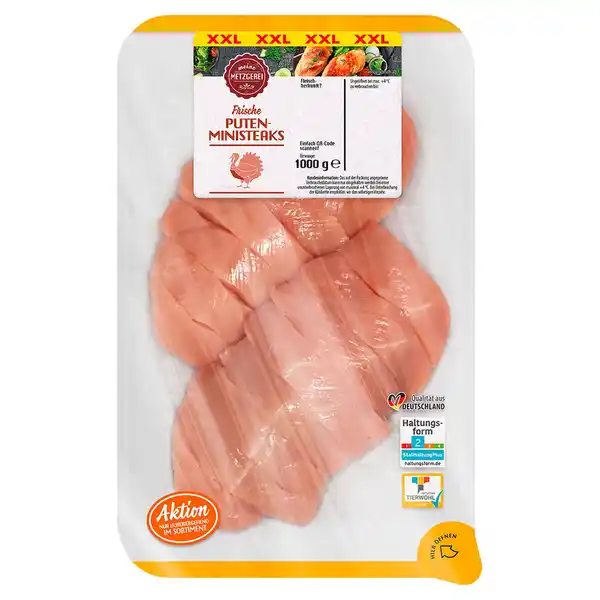 Bild 1 von MEINE METZGEREI Puten-Ministeaks 1 kg