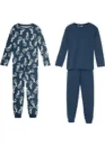 Jungen Pyjama (4-tlg. Set), 128/134, Blau