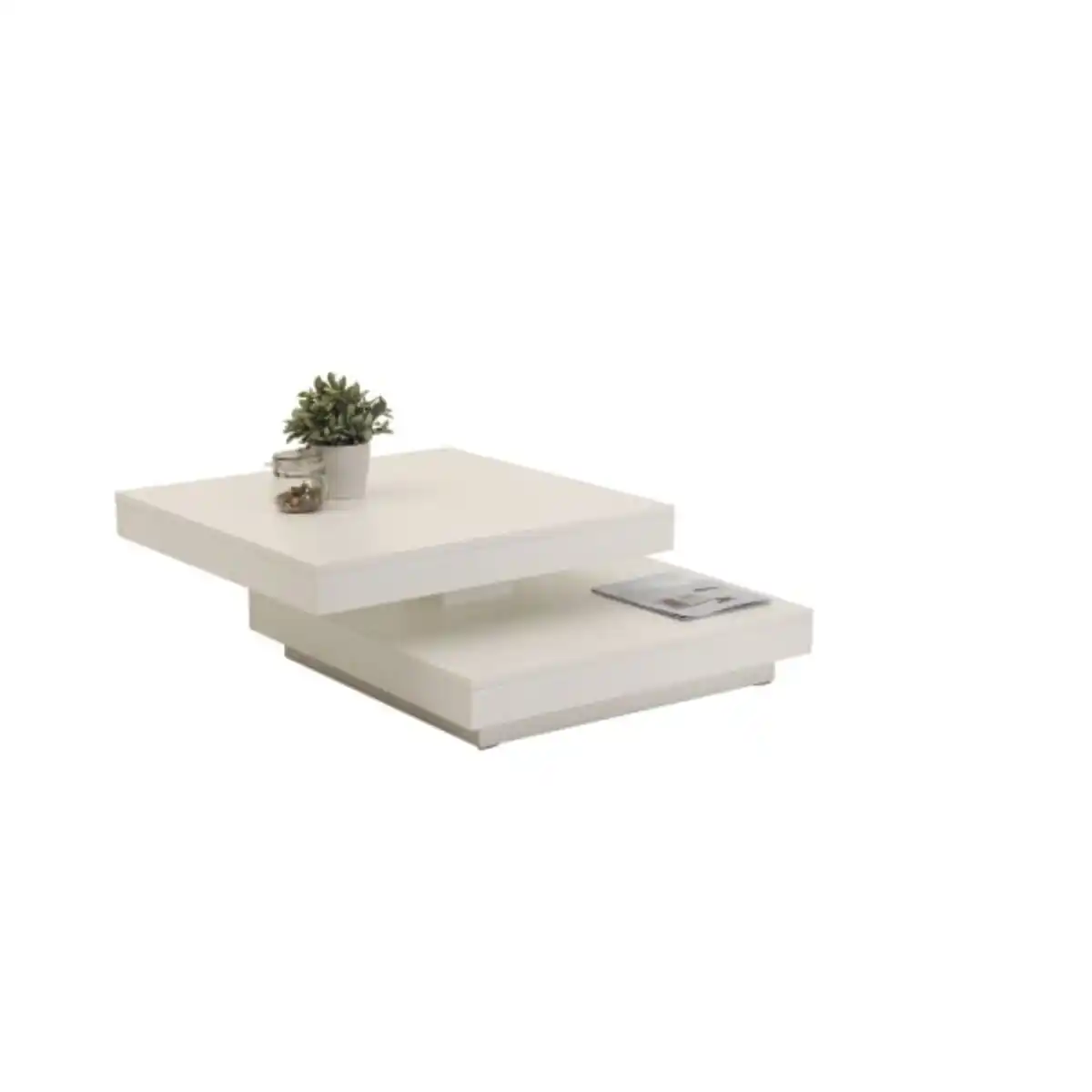 Bild 1 von Couchtisch Andy, Weiß, B/H/T ca. 67 / 35 / 67 cm