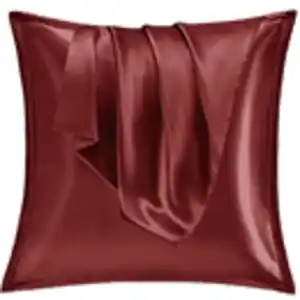 Satin Kissenbezug 2er Set,Weich wie EIN Silk Pillowcase,wie Seidenkissenbezug Geeignet für Curly Haar,Satin Kopfkissenbezug mit Reißverschluss Vielit Kissenbezüge Hellgrau Kissenhülle