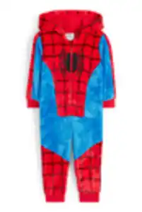 C&A Spider-Man-Fleece-Overall, Rot, Größe: 92