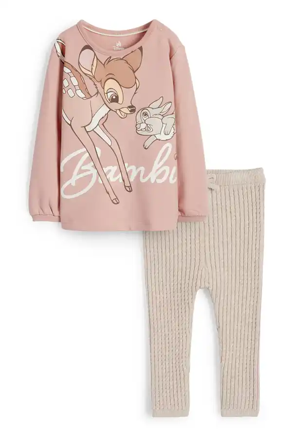 Bild 1 von C&A Bambi-Baby-Outfit-2 teilig, Rosa, Größe: 62