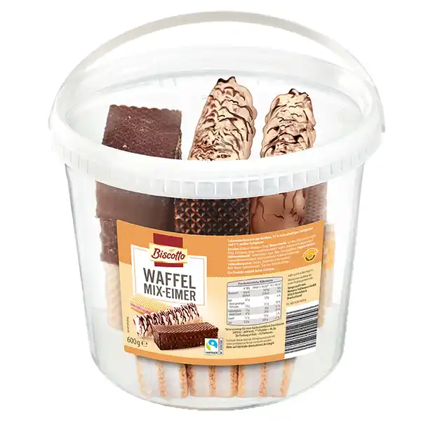 Bild 1 von BISCOTTO Waffelmix-Eimer 600 g