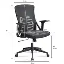 Bild 4 von Bürostuhl Schreibtischstuhl Mesh Schwarz Drehstuhl Ergonomisch 120 kg