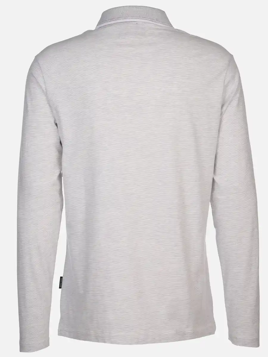 Bild 2 von Herren Poloshirt mit langem Arm Weiß