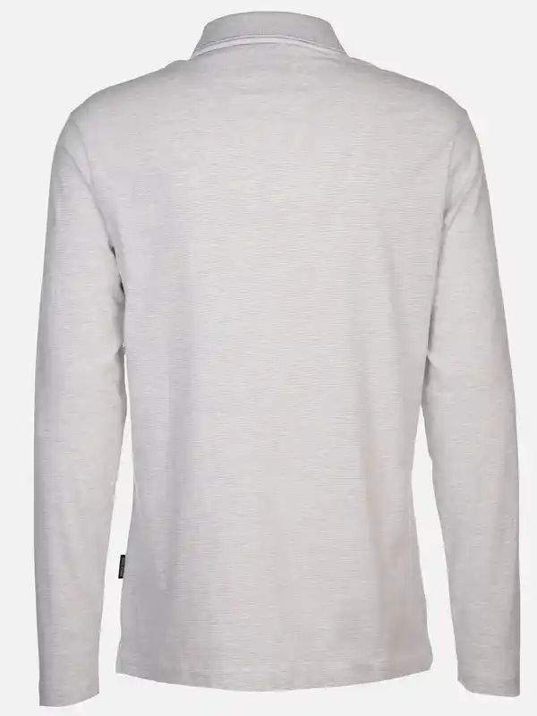 Bild 2 von Herren Poloshirt mit langem Arm Weiß