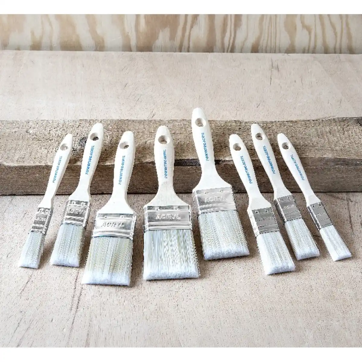 Bild 2 von Holz- Profi Pinsel XXL-Acrylpinselset "PRO", 8tlg. Blau